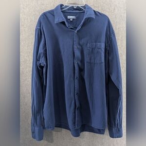 Peter‎ Millar Blue Button Down Shirt, Size XL